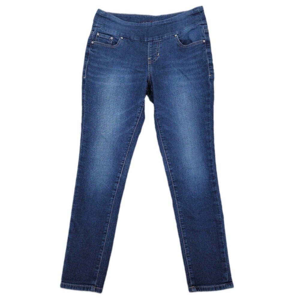 Jag Womens Pull On Jeans Size 10 High Rise Skinny Western Glove Works 30x29